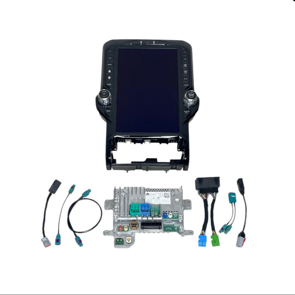 2022-2024 RAM 2500/3500 UBQ Uconnect 5 Upgrade kit with 12-inch Touchscreen including Wireless Apple CarPlay / Android Auto