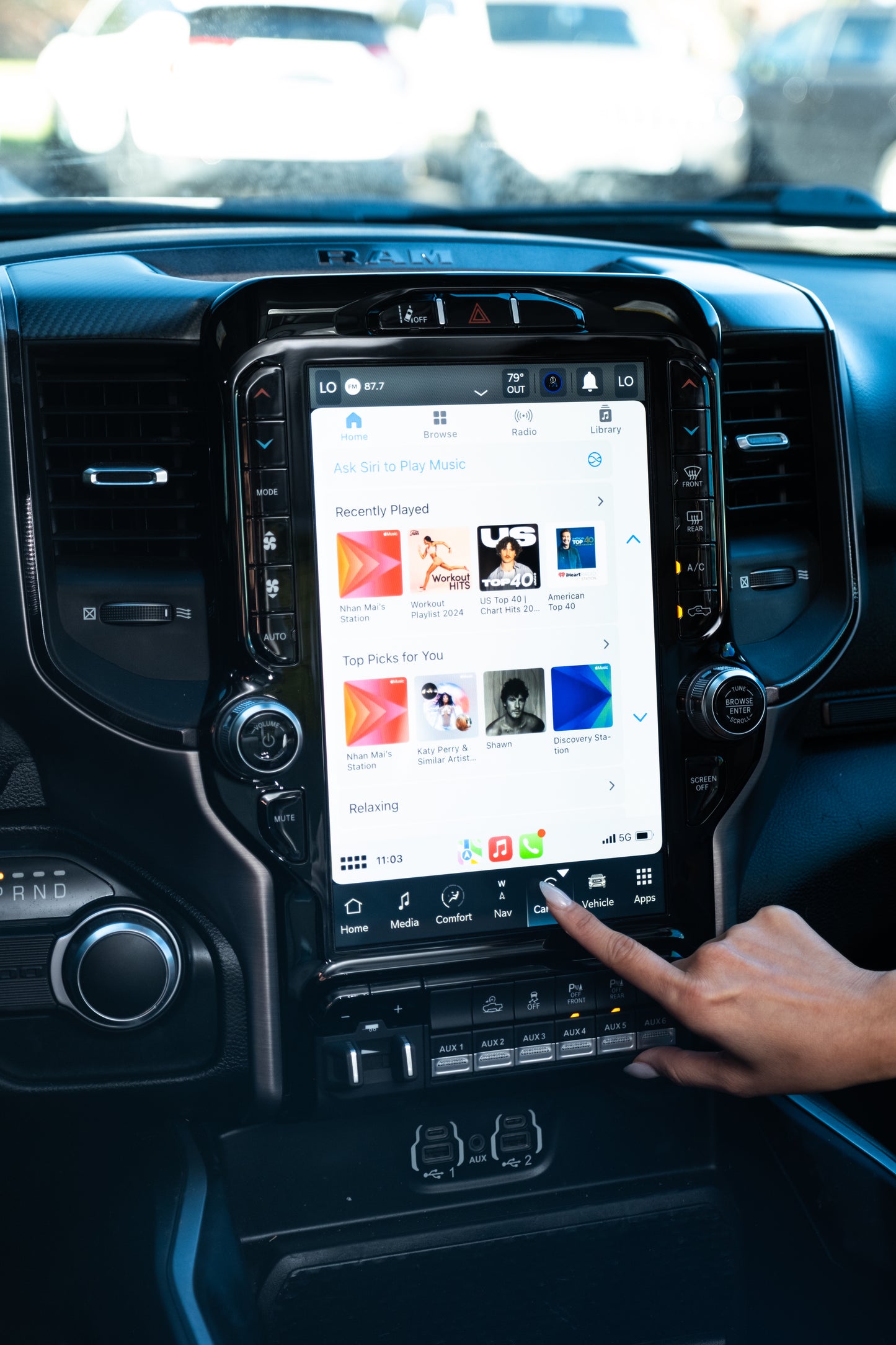 2022-2024 RAM 2500/3500 UBQ Uconnect 5 Upgrade kit with 12-inch Touchscreen including Wireless Apple CarPlay / Android Auto