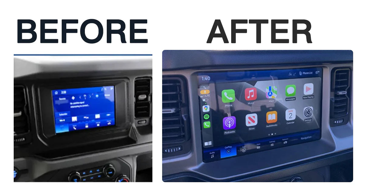 2021-2024 Bronco Sync4 Upgrade from 8'' to 12'' OEM Screen