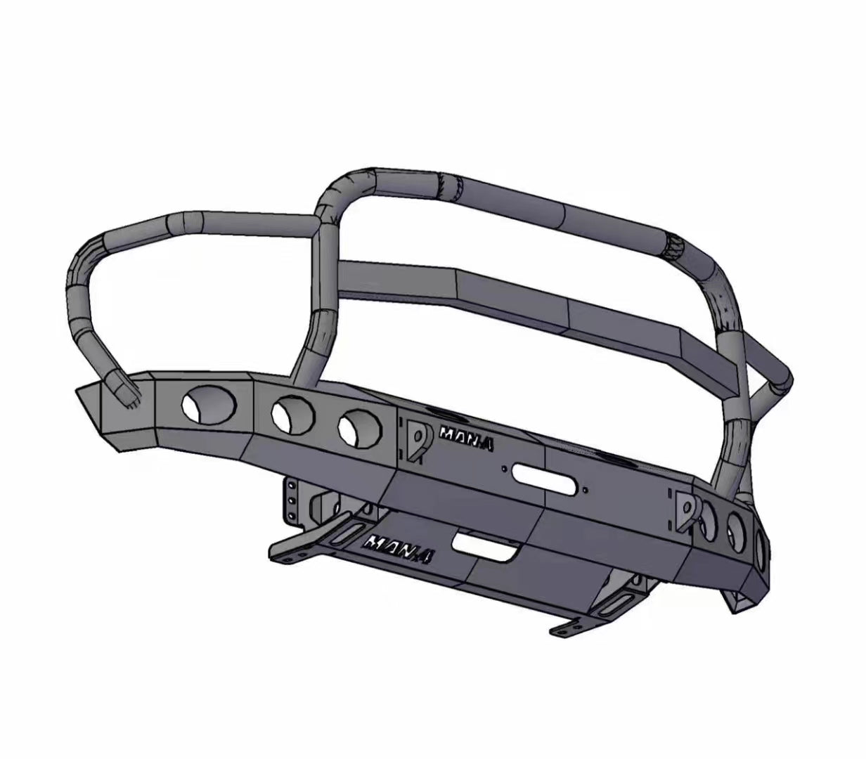 Premium Front Bumper with Bull Bar for Toyota Tundra 2014-2021