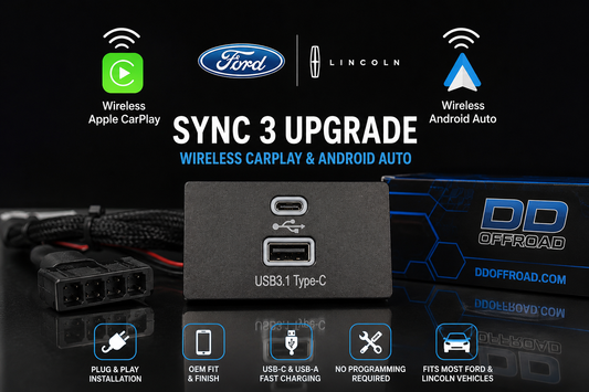 Ford SYNC 3 Wireless CarPlay & Android Auto USB Hub Upgrade
