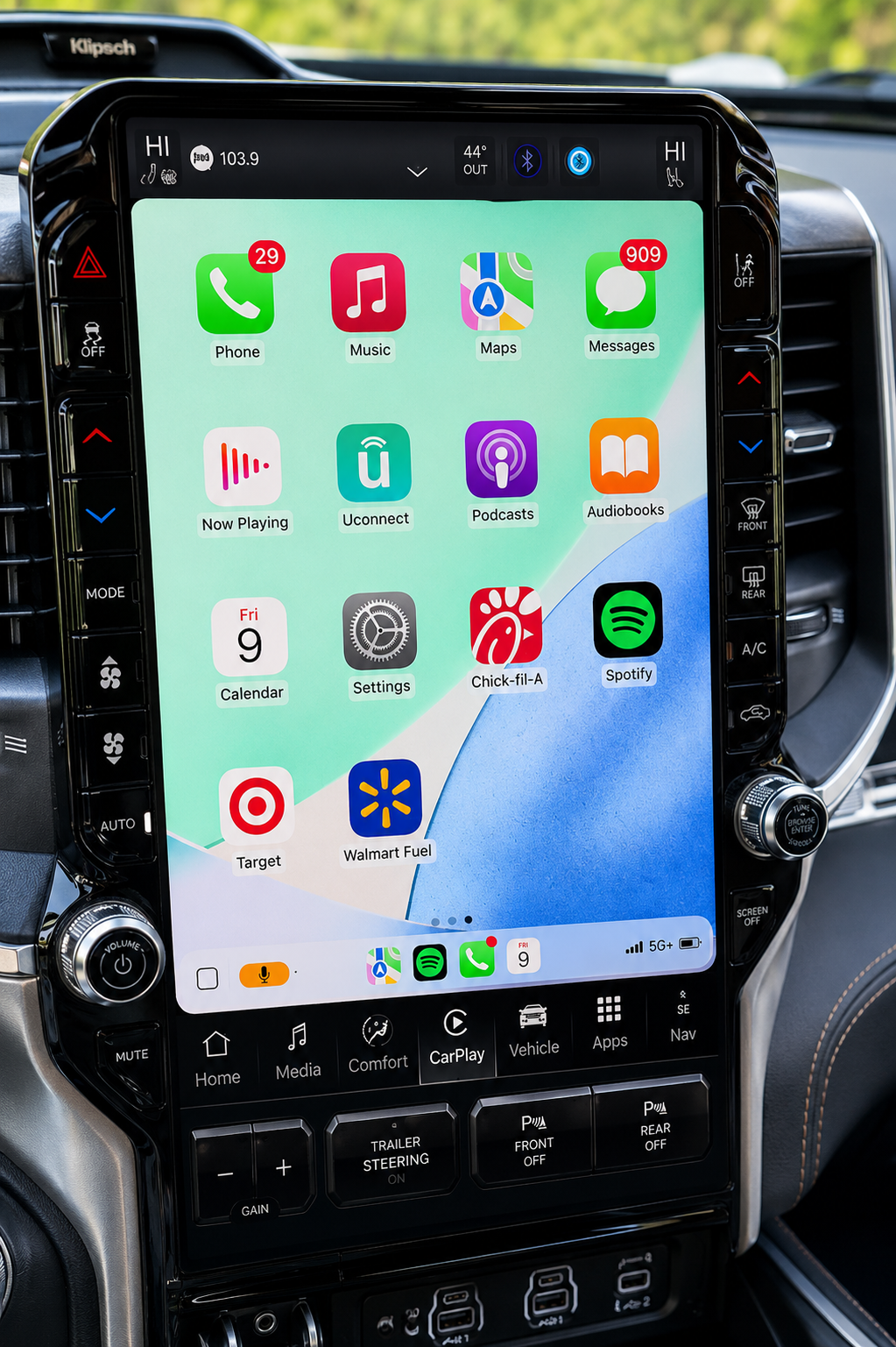 2025-2026 RAM 1500 OEM Uconnect 5 Infotainment System with 14.5-inch Screen