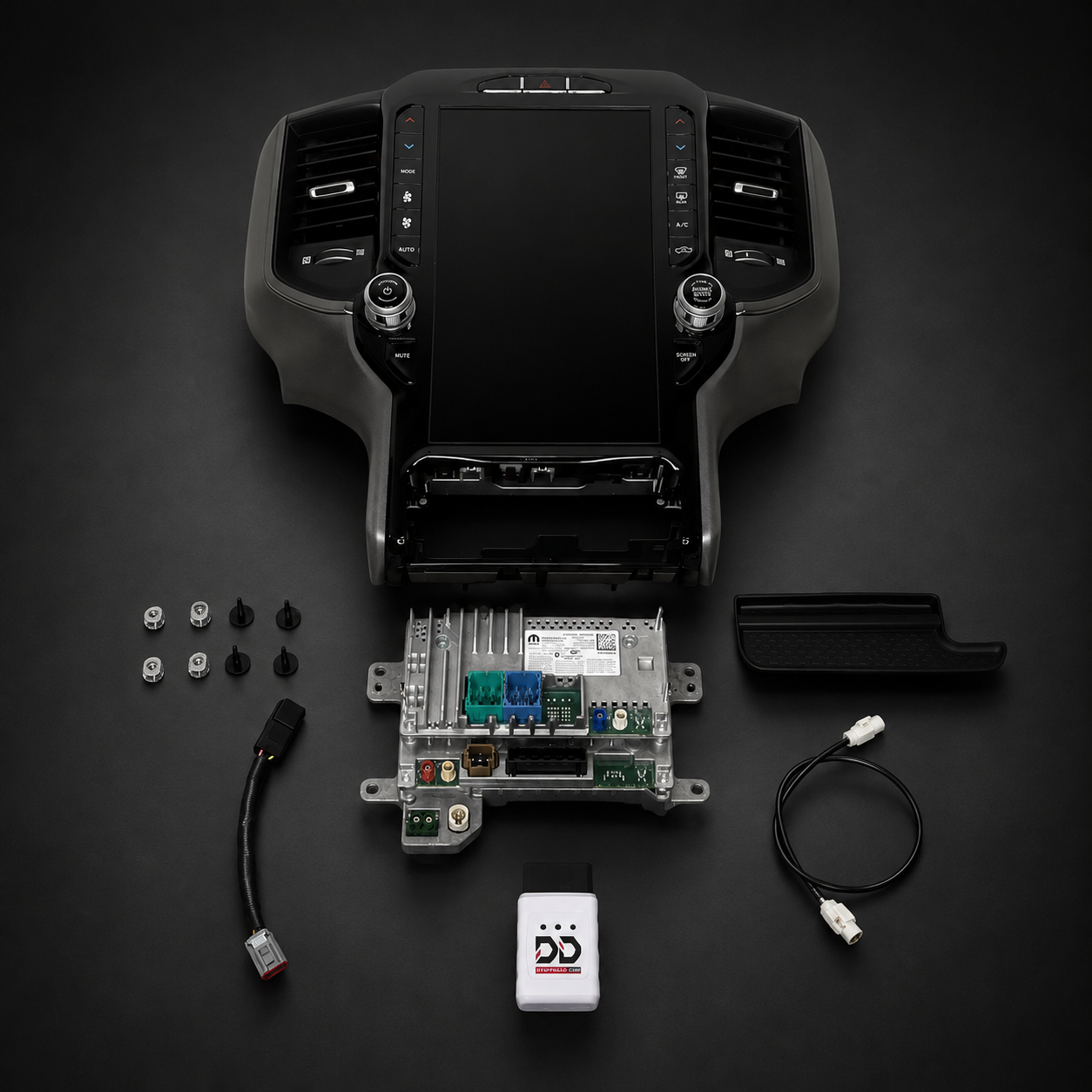 2025-2027 RAM 1500 OEM 8-inch to 12-inch Touchscreen Upgrade kit