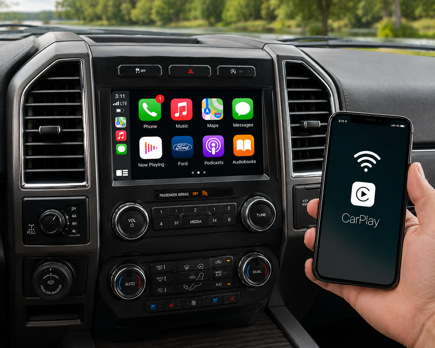 2018-2021 Ford Expedition Sync 2 to Sync 3 OEM Upgrade Kit with Wireless Apple CarPlay & Android Auto