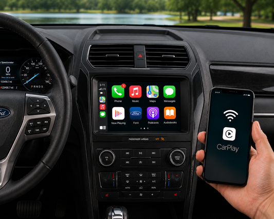 2016-2020 Ford Explorer Sync 2 to Sync 3 OEM Upgrade Kit with Wireless Apple CarPlay & Android Auto