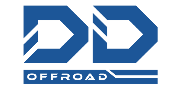 DD Offroad logo with blue and white design on a white background