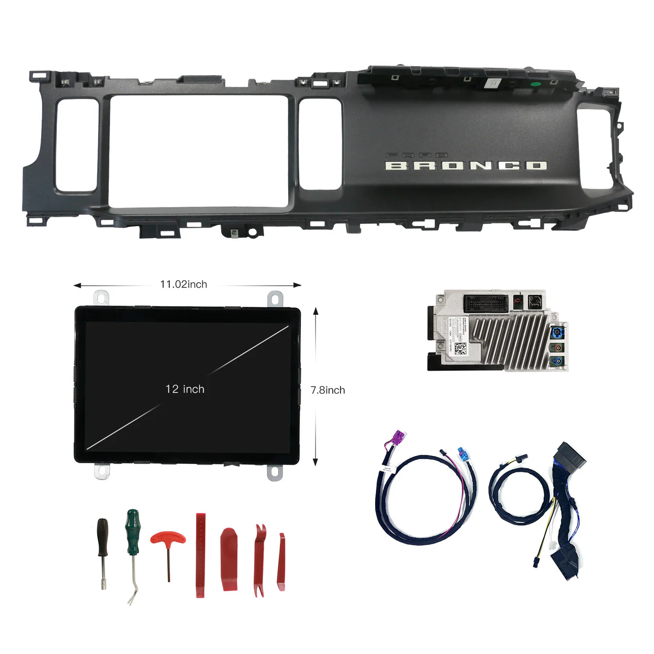 2021-2024 Bronco Sync4 Upgrade from 8'' to 12'' OEM Screen