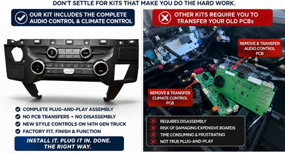 2015-2020 Ford F-150/250/350/450 OEM SYNC 4 Upgrade Kit with new style 12-Inch Touchscreen