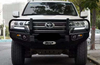 Premium Front Bumper with Bull Bar for Toyota Land Cruiser 200-series 2016-2021