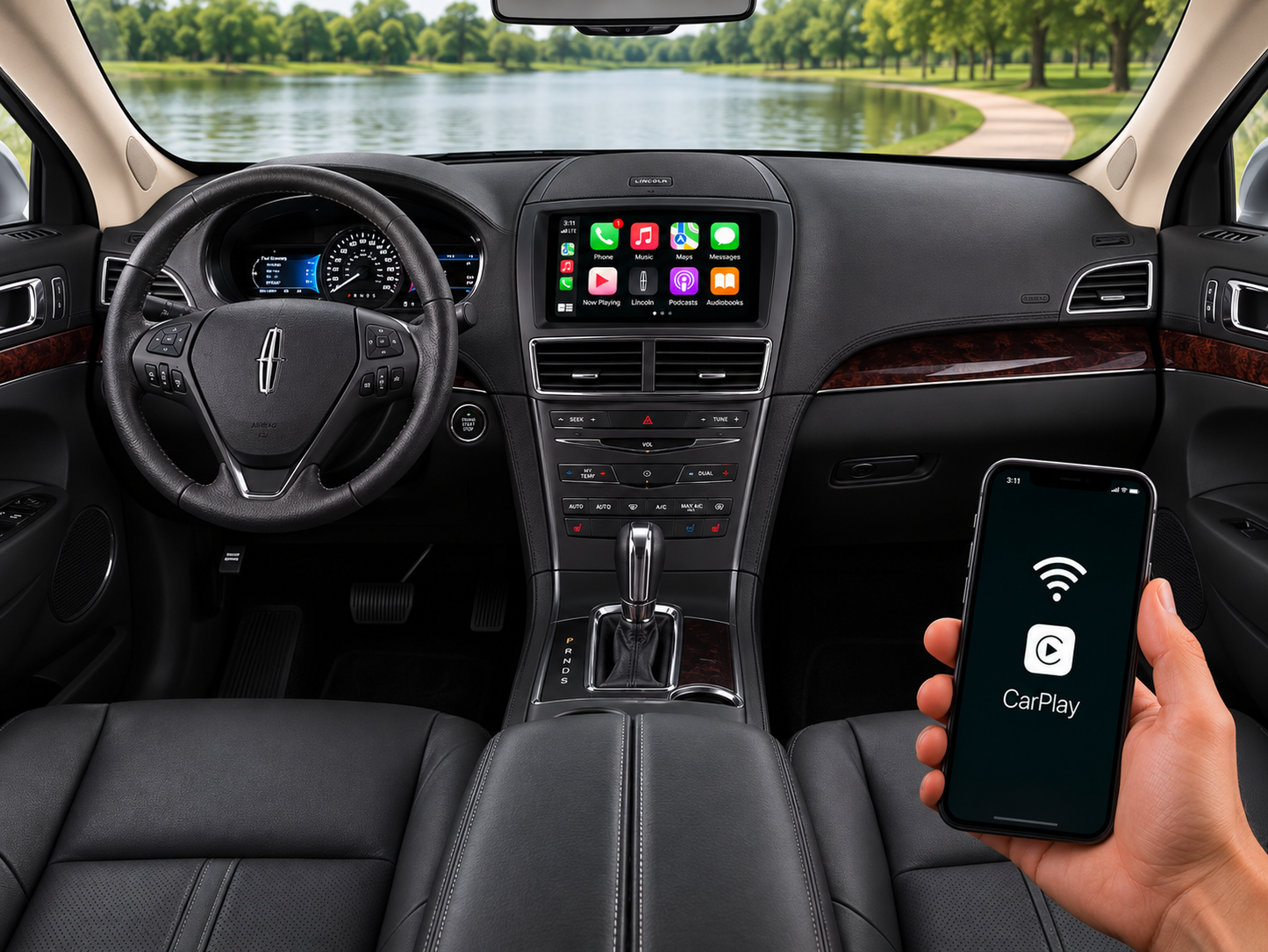 2013-2015 Lincoln MKT Sync 2 to Sync 3 OEM Upgrade Kit with Apple CarPlay & Android Auto