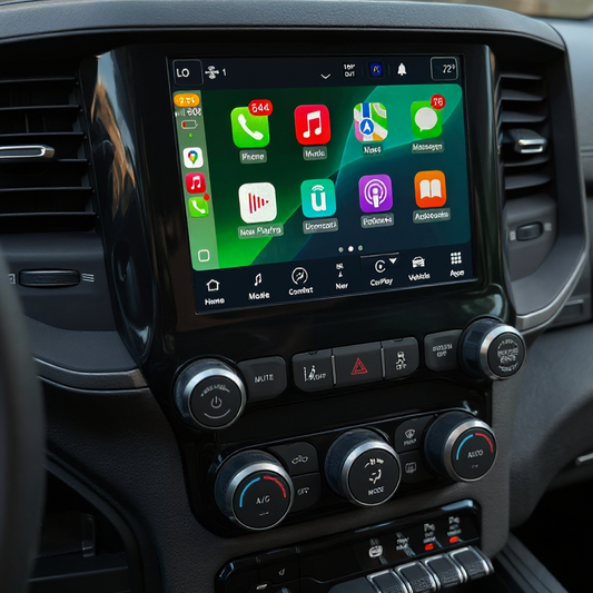 2019-2024 RAM Heavy Duty 2500/3500 UBL Uconnect 5 Upgrade kit with 8.4-inch Touchscreen including Wireless Apple CarPlay / Android Auto