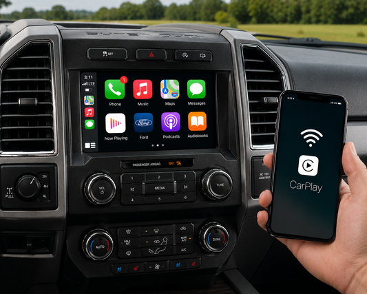 2017-2022 Ford F-250/350/450/550 Sync 2 to Sync 3 OEM Upgrade Kit with Wireless Apple CarPlay & Android Auto