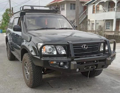 Premium Front Bumper with Bull Bar for Lexus LX470 / Toyota Land Cruiser LC100 1998-2007