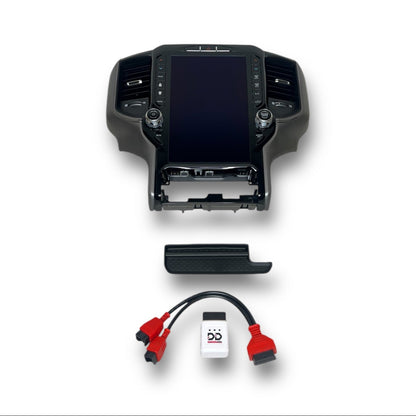 2019–2021 Ram 2500/3500 Uconnect 5 12-Inch Screen Upgrade Kit UBQ – Wireless Apple CarPlay & Android Auto
